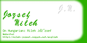 jozsef mileh business card